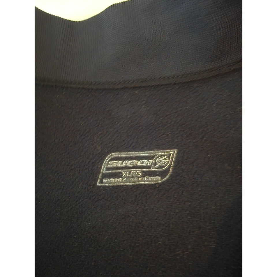 Jaqueta pulôver Sugoi preta cinza forrada de lã manga longa 1/4 zíper - GG - Imagem 2 de 4