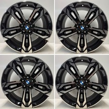 Genuine BMW X1 X2 871M 19” Alloy Wheel Set Refurbished Black D/Cut U10 F48 F40
