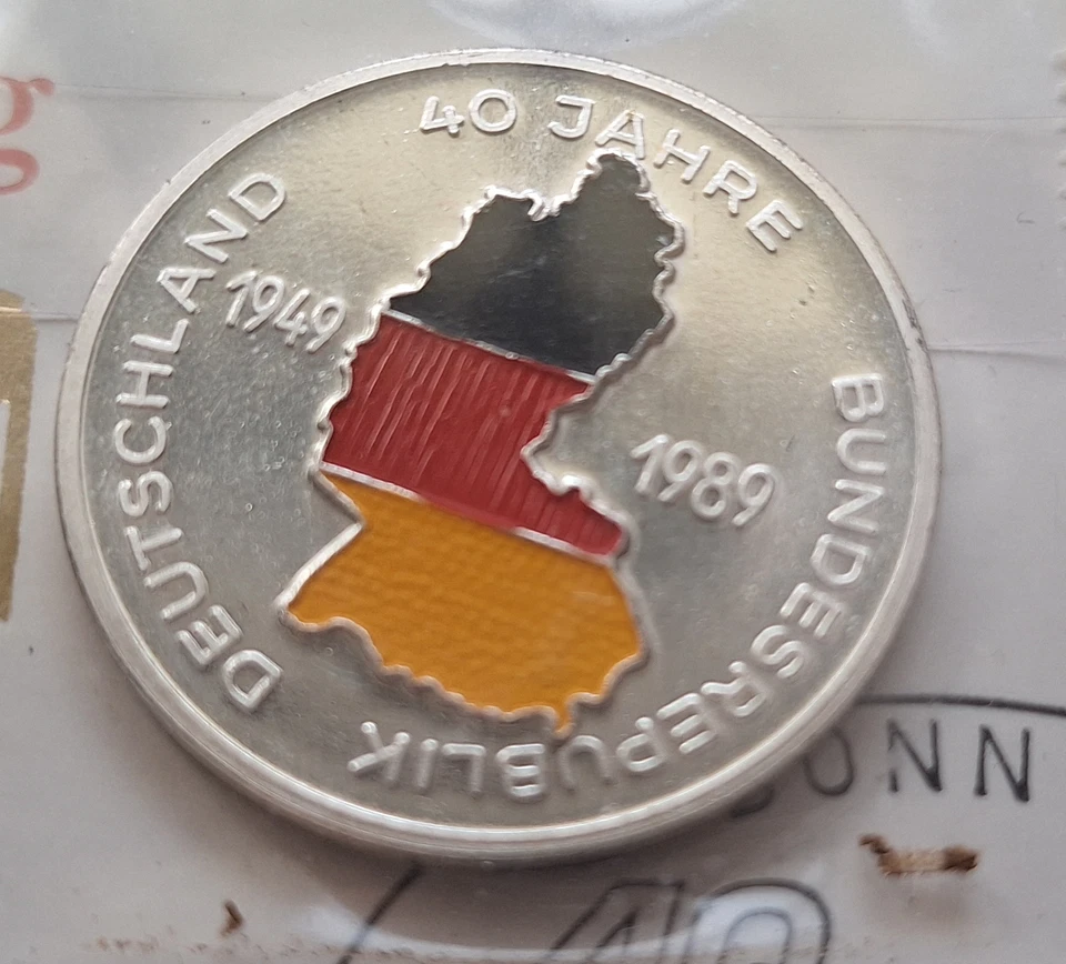 Münze 40 Jahre Bundesrepublik Deutschland Jubiläumsprägung - Bild 2 von 4