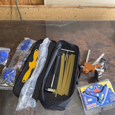 70PCS Car Body Dent Puller PDR Bridge Lifter Paintless Hail Remover Repair Kit