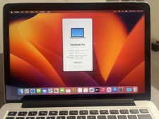 Apple MacBook Pro 13 Inch 8GB RAM 256 SSD Hard drive