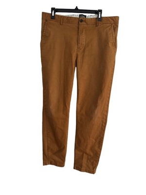 Scotch & Soda Men's Stuart Chinos Brown Cotton Casual Trousers 36/32 