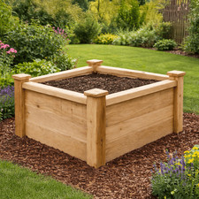 Cedar Raised Garden Bed Wooden Vegetable Planter Box Modular Grow Bed