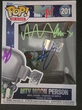TRAVIS signed autograph in person FRAN HEALY & ANDY DUNLOP FUNKO POP MTV ACOA