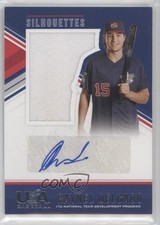2018 USA Baseball Stars & Stripes Jerseys Blue Ink /199 Raynel Delgado Auto 0o9