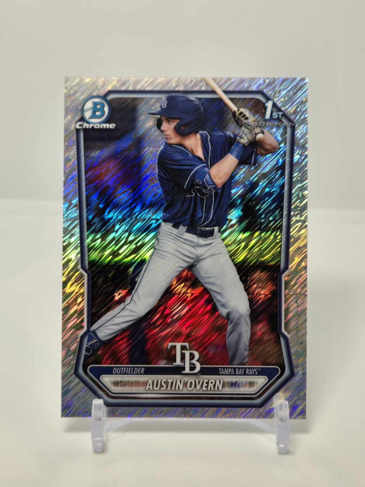 2026 Bowman Chrome Austin Overn Silver Shimmer Rays