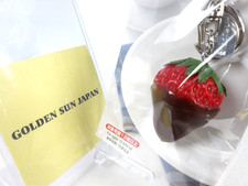 [ Chocolate-dipped Strawberry ] Keychain - Realistic Japanese Fake Food Sample
