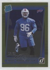 2021 Donruss Rated Rookie Press Proof Gold 13/50 Carlos Basham Jr Boogie 3hd
