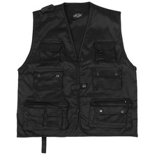 Jagd- und Anglerweste schwarz S-4XL Outdoor Trekking Weste Multifunktionsweste