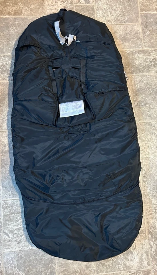 JJ COLE COLLECTION Polar BundleMe Extensible Asiento Cochecito Cubierta Vellón Negro Foto 4 de 4