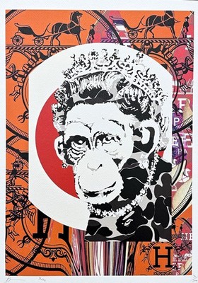 DEATH NYC - Monkey Queen - signed, certificate, limited edition, 32x45 cm