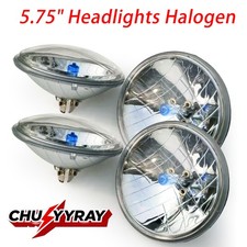 5-3/4" Halogen Semi Sealed Beam Headlight Conversion Headlamp 60/55W H4 Bulbs
