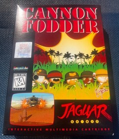Cannon Fodder Atari Jaguar EMPTY BOX - 12 Virgin Sensible Replacement - No Game