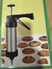 Stainless Steel Cookie Press Set With Decorating Tips Biscuit Maker Baking Tool