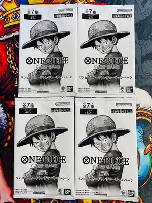 One Piece Card Game 3rd Anniversary Treasure Campaign 4 Packs New Unopened
