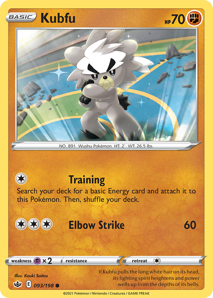 Kubfu 093/198 Common Chilling Reign Pokemon Near Mint