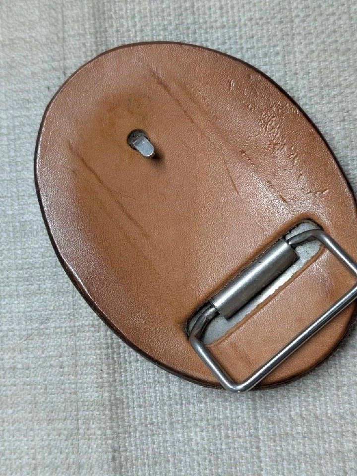 Hebilla de cinturón vintage mecanizado CABALLO floral OCCIDENTAL cuero artesanal VAQUERO Foto 2 de 4