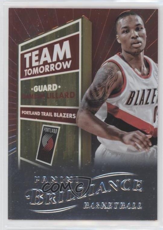 2012-13 Panini Brilliance Team Tomorrow Damian Lillard #9 Rookie RC h8k