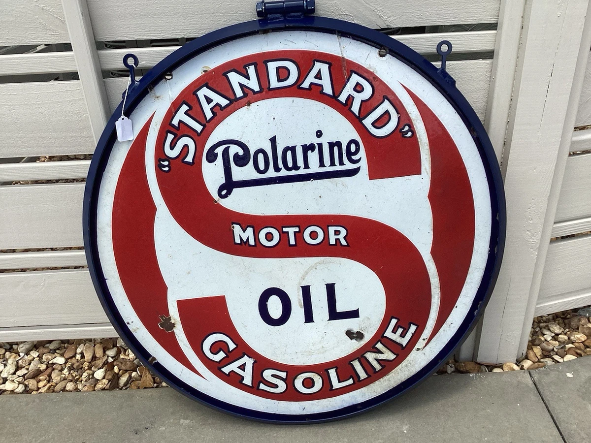 Motor Oil Sign In Collectible Gas & Oil Advertising Signs for sale