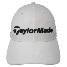 TaylorMade TP5 Stealth Baseball Cap White OS Adjustable Embroidered 6 Panel