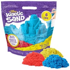 , 6lbs Mega Mixin  Bag with Red, Yellow Blue Play Sand, Exclusive Packaging ...