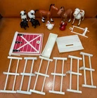 Vintage Fisher-Price LITTLE PEOPLE Farm Animal Mixed Lot Figure Barn Parts 1970s