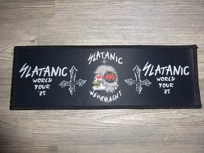 Slayer Patch Back Strip Backpatch Thrash Metal Venom Slatanic Overkill *