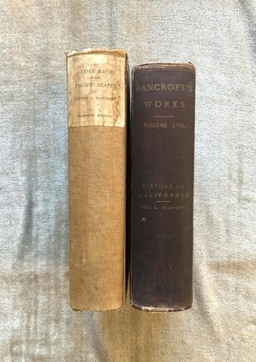 #ad Antique Book Lot 2 Bancroft Early Ca. And Central Mexico Pacific States. $40.00