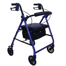 Roscoe Medical E-Series Rollator Lightweight Rolling Walker Soft Seat