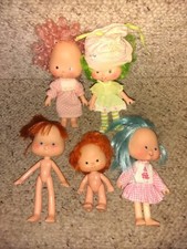 70s Strawberry Shortcake Doll Lot Of 5 Estate Find