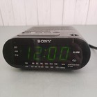 Sony Dream Machine ICF-C218 AM/FM Alarm Clock Radio Auto Time Set Black Tested