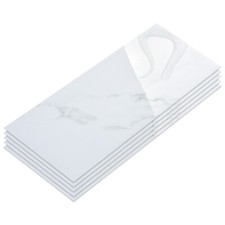 10-Sheet 12"x24" Subway Glossy Acrylic Peel and Stick Backsplash Wall Tile