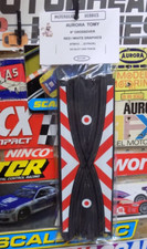 AURORA TOMY, 9" CROSSOVER TRACK, RED  WHITE GRAPHICS, 70612, 2pc.-PACK 