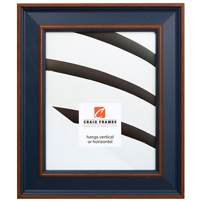 Craig Frames 2'' Wide Country Estate Blue Hardwood Picture Frames & Poster Frames