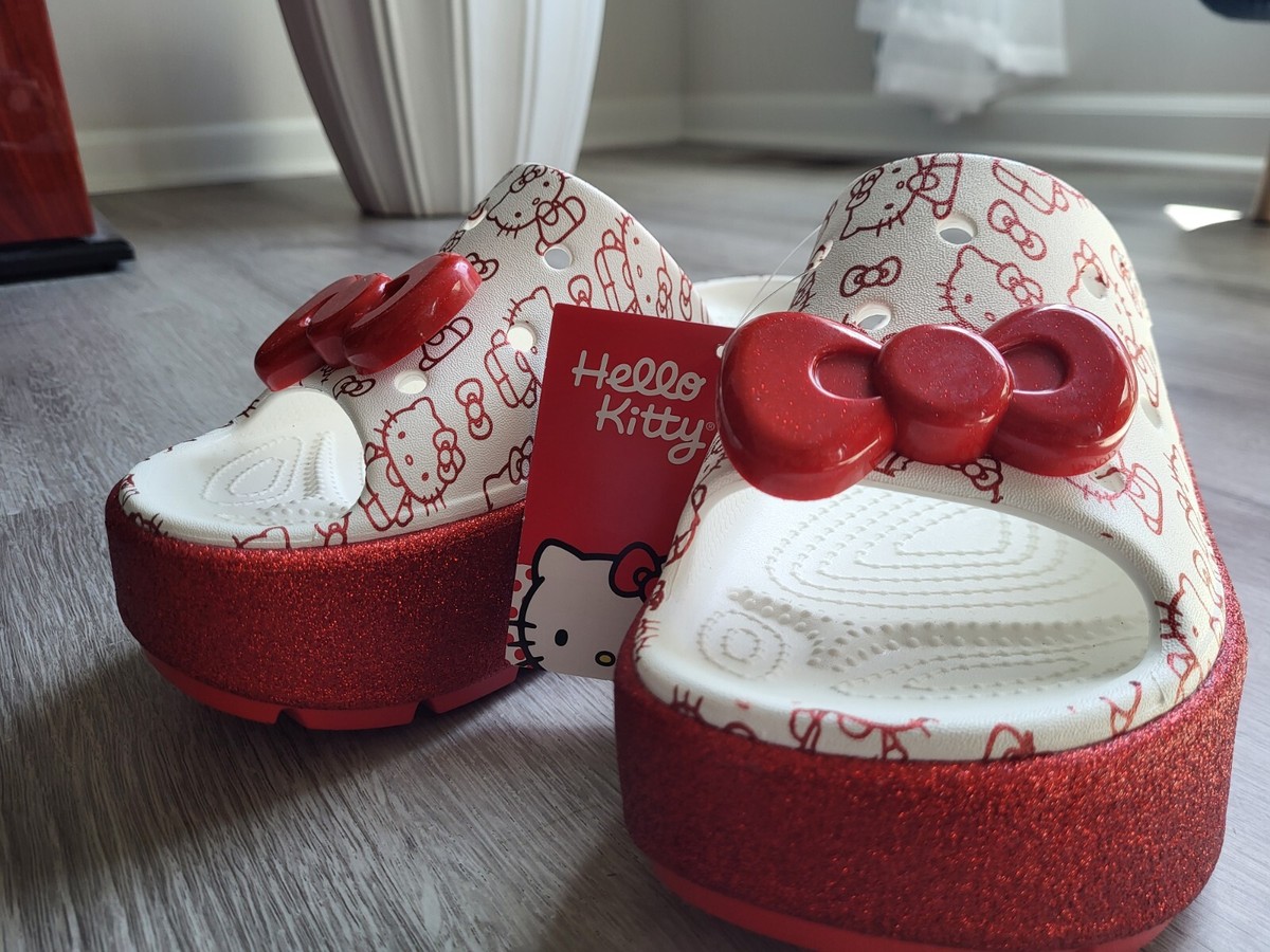 Hello Kitty x Crocs ☆ Stomp Slide ‘50th anniversary’ Crocs X Hello Kitty Stomp Slide | Women New Sz 7- NEW - 50th