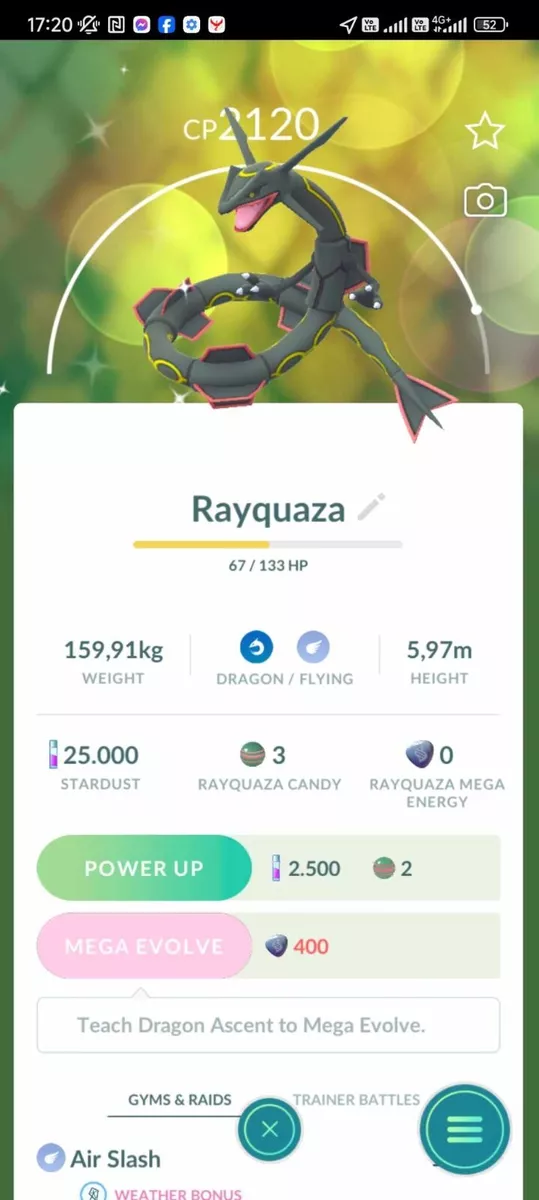 Pokemon Go - Rayquaza (Shiny), Video Gaming, Gaming Accessories