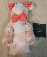 1 Baby Receiving blanket Uniquely Handcrafted Into a Teddy Bear Bows Lalos Bears