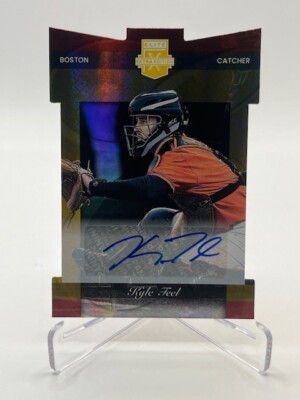 2023 ELITE EXTRA EDITION KYLE TEEL RC AUTO GOLD DIE-CUT #D 08/10 SSP RED SOX