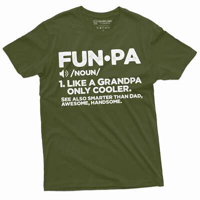 Funpa Funny Grandpa Father's day shirt Grandfather Funny Pops Pop-pop gift Tee