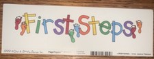 COCK A DOODLE DIE CUT A Scrapbook Title Borders 1st First Steps Kid Baby Infant