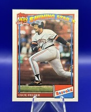 1991 Topps Bazooka CECIL FIELDER Shining Stars #8 Detroit Tigers
