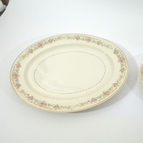 Vintage 1940er Lot 2 große Platten Paden City Pottery Co USA ovale Servierplatten 15" - Bild 2 von 12