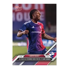 2024 Topps Now MLS 8 DANTE SEALY FC DALLAS SCORES GAME WINNER IN HAND