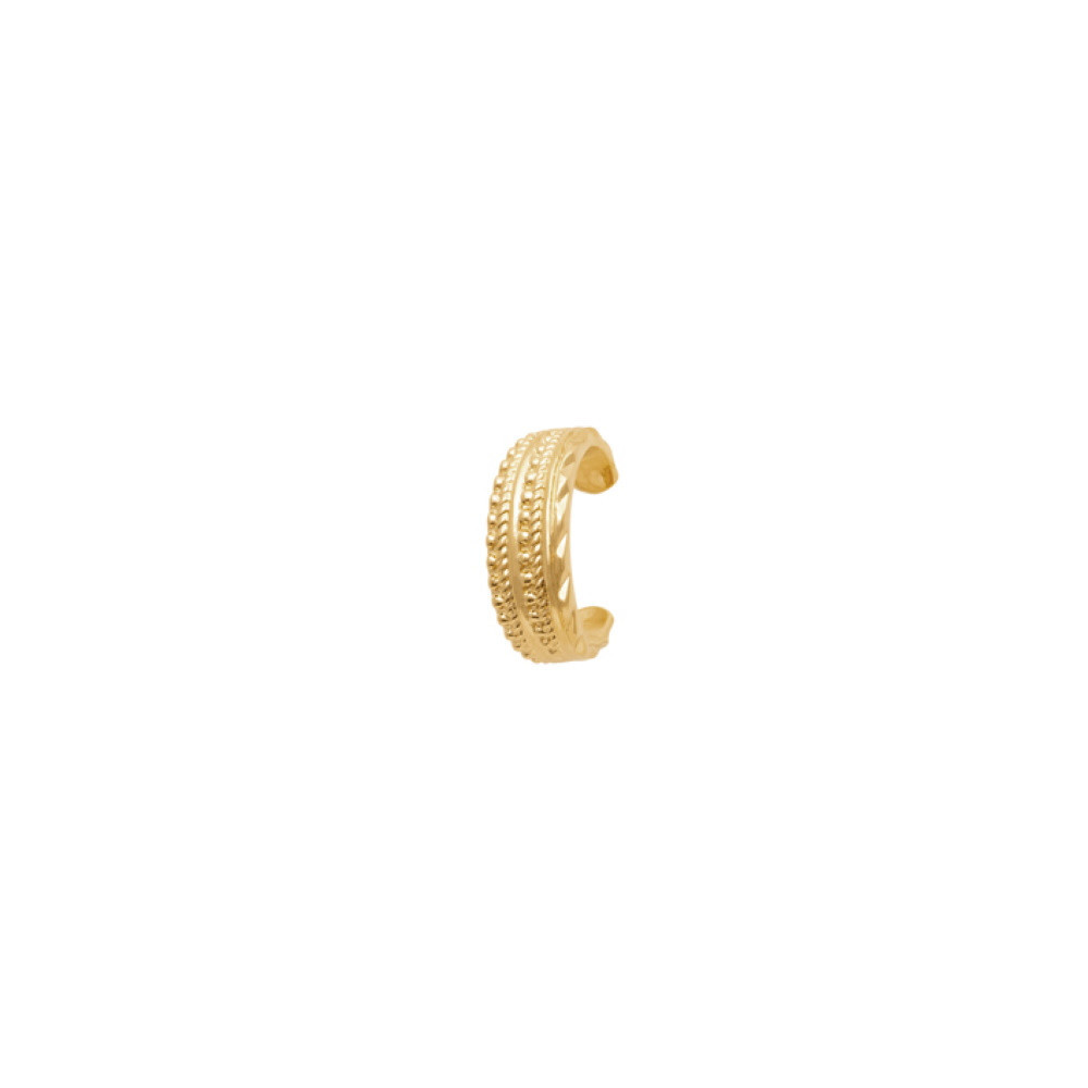 Boucle d'oreille plaqué or 750/000 gravée à offrir pour un anniversaire