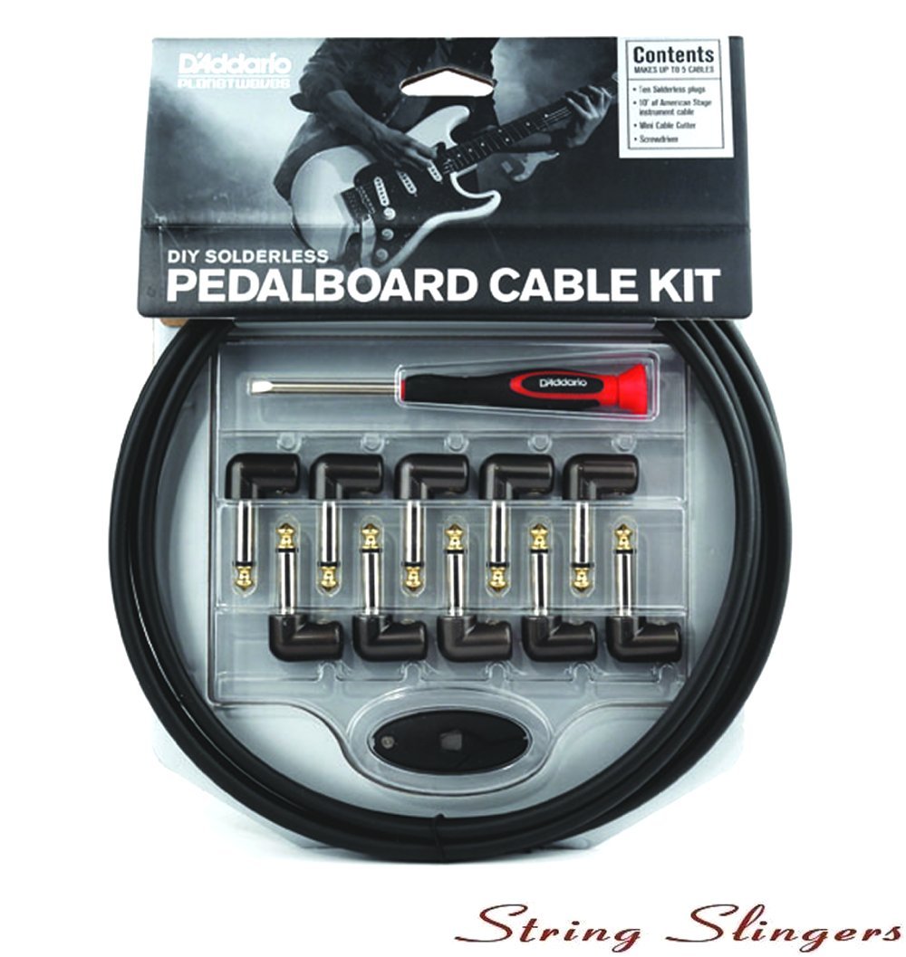 D'Addario DIY Solderless Pedal Board Patch Lead/Cable Kit, PW-GPKIT-10