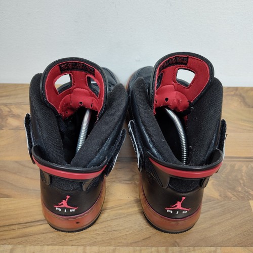 Nike Air Jordan Fusion VI 343064-062 Talla 12 Negro Rojo Cuero Infared Medio - Imagen 9 de 12