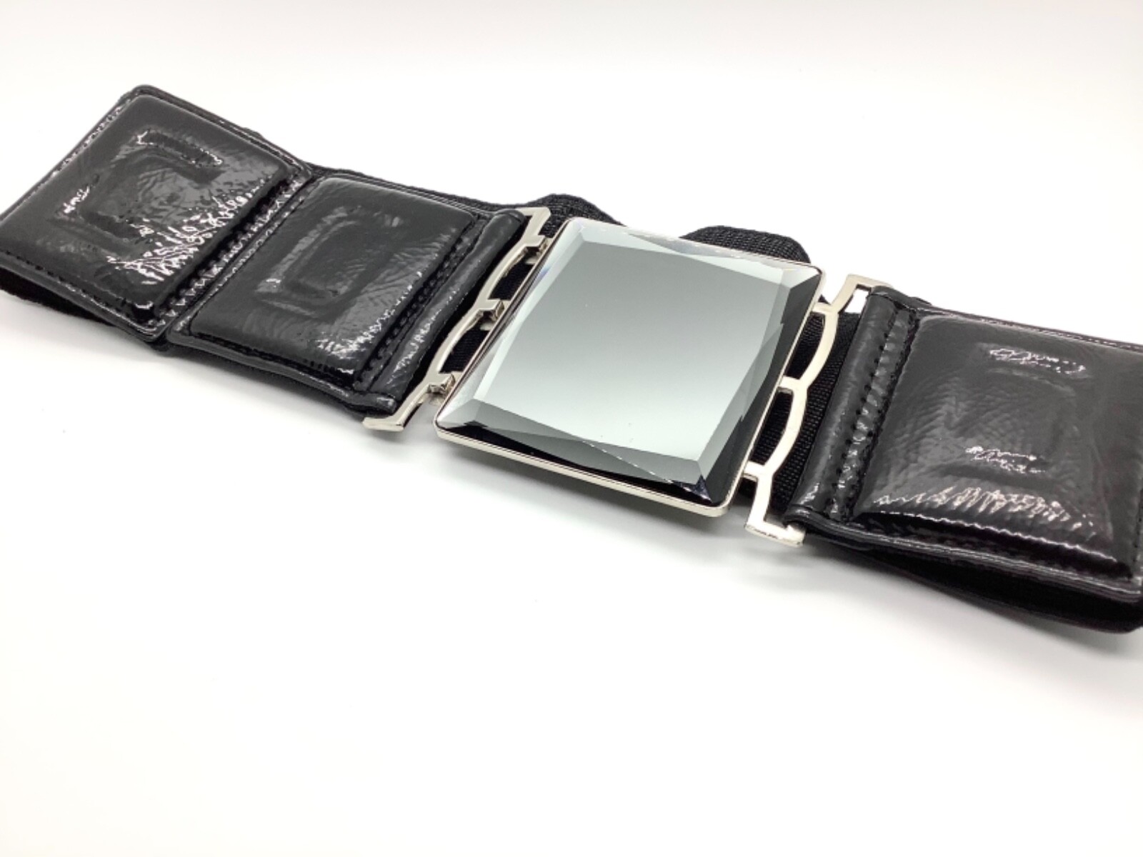 NEW Statement Belt With Mirror Buckle
