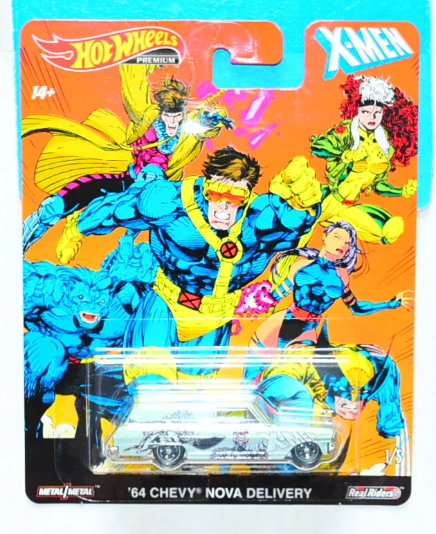 HOT WHEELS POP CULTURE 2019 PREMIUM X MEN CASE B 64 CHEVY NOVA