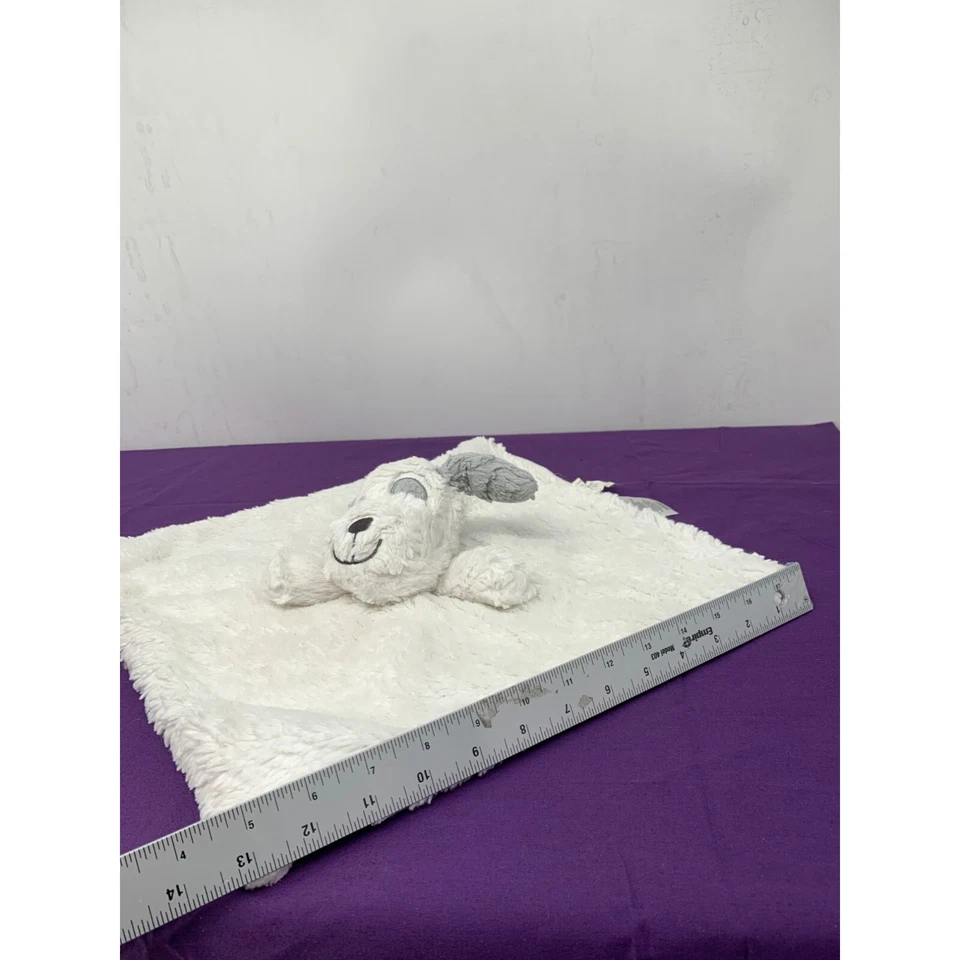 Manta de seguridad Koala Baby 2015, perro Lovey Minky blanco gris cara bordada Foto 4 de 4
