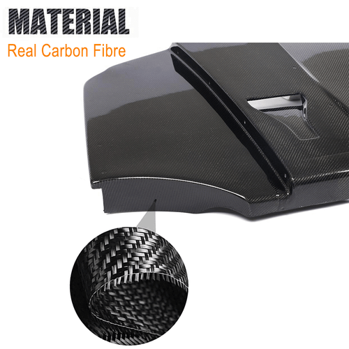 Fit For BMW E92 E93 M3 2009-2013 Real Carbon Rear Bumper Diffuser Floor Lip Fins - Picture 8 of 11